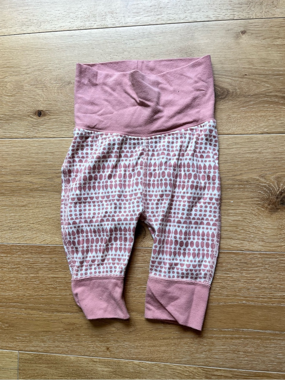 Newborn Hanna Andersson Pink Patterned Baby Leggings Newborn